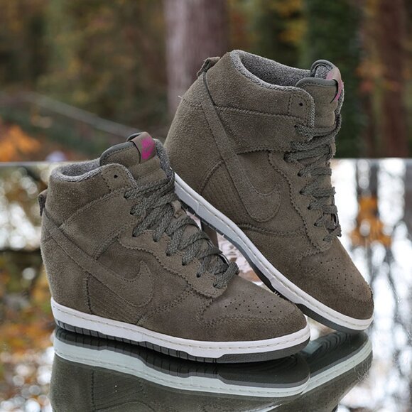 Nike Dunk Sky Hi Suede Olive 2012 - Picture 1 of 14